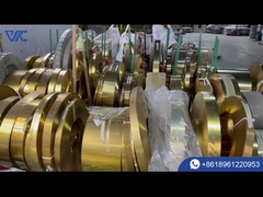 Lưu trữ dây đai đồng trưng bày sản phẩm hoàn thiện, nếm thử sự thanh lịch và độ cứng của vàng